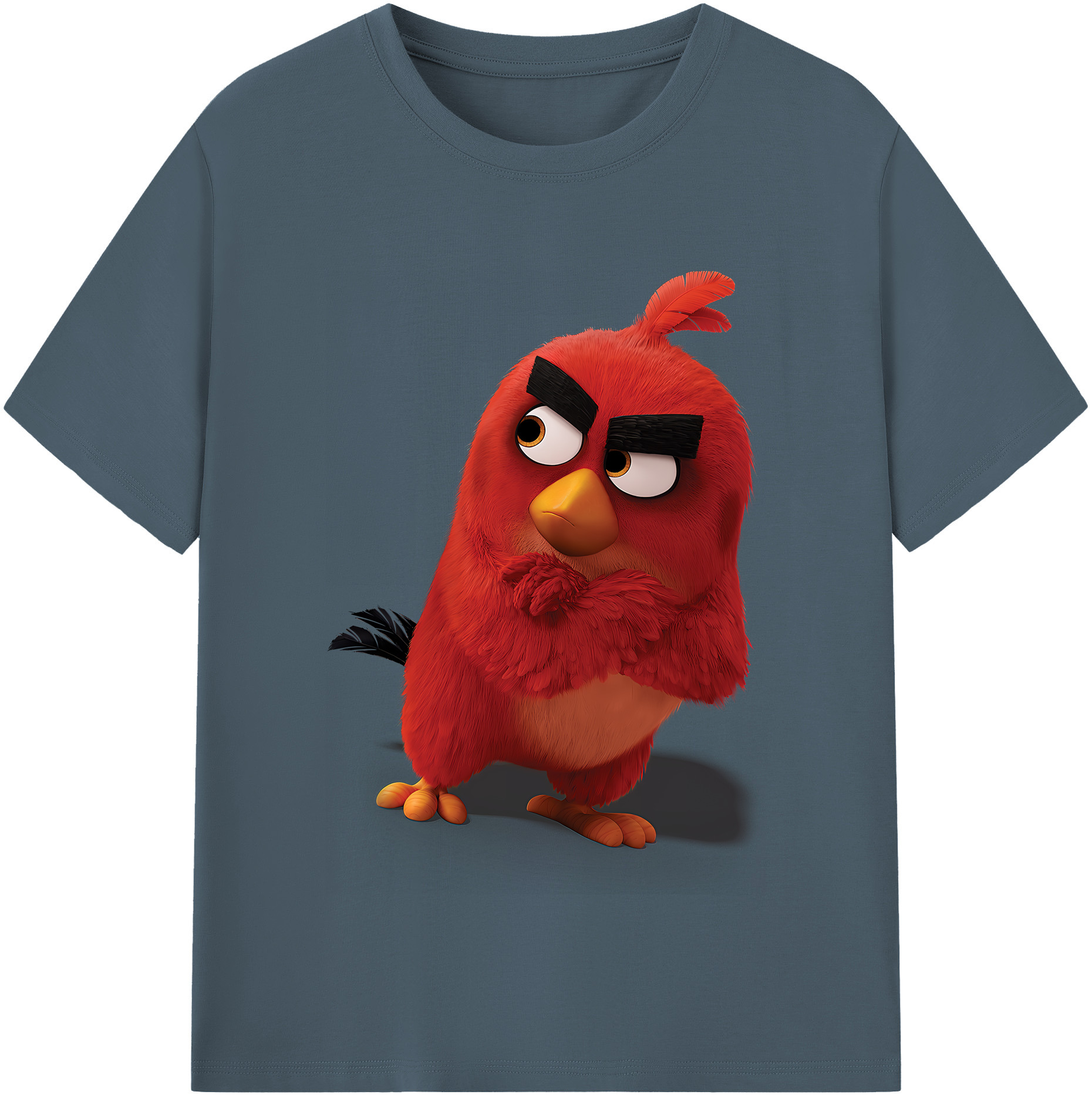 （画像用） Angry Birds アングリーバード 綿100％半袖Tシャツ（フロントプリント）
